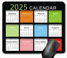 2025 Calendar Mouse Pad, Gaming Rectangle Mousepad for Computer Laptop Non-Slip picture