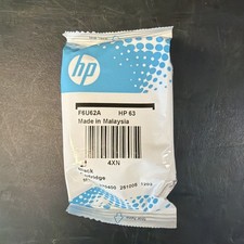 Genuine HP Ink - HP 63 Black Ink - ENVY No Box New Sealed Exp 2027 picture