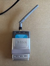 Genuine D-Link (DP-G301) 2.4 GHz Wireless Print Server with Power Supply *READ* picture