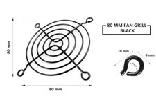 AABCOOLING 80mm Cooling Fan Fan Grill/Guard Black picture