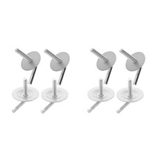8Pcs Fan Mounting Assembly Screws Silver Iron Universal Household Use picture