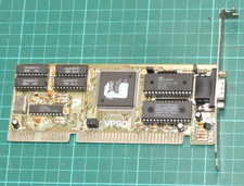 Trident TVGA9000B 512Kb 16-bit ISA VGA card for 286 386 486 vintage computer picture