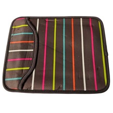 Studio C Tablet Sleeve 10.5 Brown Multi Color Striped Neoprene MF:21286 picture