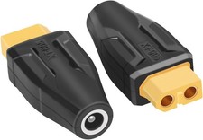 Lightweight XT60 to DC5521 Female Adapter - Perfect for LiPo Battery & Laptop picture