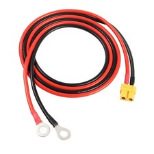 Flexible 1M XT60 Female to O Ring Terminal Cable for RC Lipo Batteries, 12AWG picture