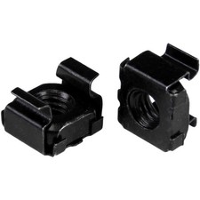 StarTech M6 Cage Nuts - 50 Pack, Black picture