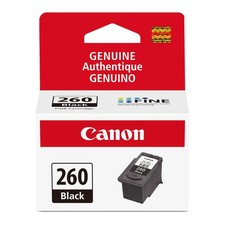 Canon PG-260 Genuine Black Ink Cartridge, 1 Count (Pack of 1), picture