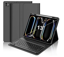 JADEMALL Keyboard Case for iPad Pro 13 inch (M4) 7th Generation 2024 Black NEW picture