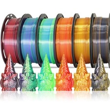 MIKA3D 6 Spools Bicolor Dual Color 1.75mm 3D Printer Filament Bundle, 3D Prin... picture