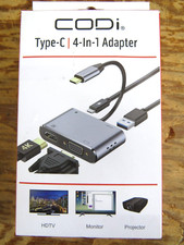 CODi A01063 4-IN-1 USB-C to HDMI & VGA Display Adapter picture