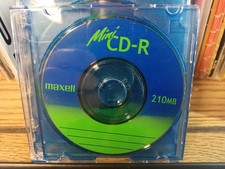 Maxell Mini CD-R 210MB Blank Discs  New 5 Pack picture