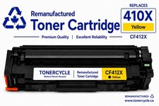 Replacement 410X CF412X Yellow High Yield Toner Cartridge for HP M452 M477 picture