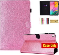 Case for Galaxy Tab A 10.1 SM-T510, Glitter Bling Folio Stand Cover with Pencil picture