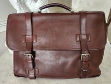 Coach Vintage Madison  Brown Leather Messenger Bag Briefcase picture
