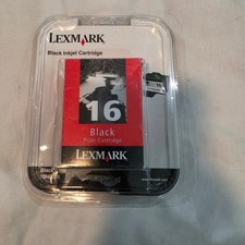 Lexmark 16 Black Ink Cartridge 10N0016 New Sealed OEM Z Series X Series IJ650 picture