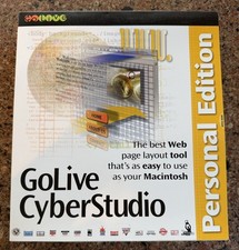 GoLive CyberStudio: Personal Edition *SEALED* Mac (1998) Web Design Software picture
