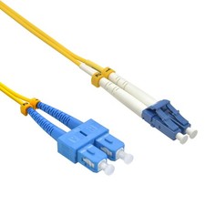 5 Pack of 30m LC/UPC-SC/UPC Singlemode Duplex LSZH 2.0mm Fiber Optic Patch Cable picture