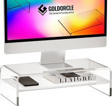 Acrylic Monitor Stand Riser Clear Computer Monitor Stand (Big) picture