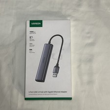 UGREEN USB C 3-Port USB 3.0 Hub with Gigabit Ethernet Adapter 5Gbps High-Speed picture