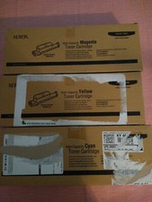 Genuine Xerox Phaser 6360 Toner Cyan/Magenta/Yellow lot set picture