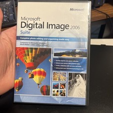 Microsoft Digital Image Suite 2006 PC, 2 Disc Set, photo editing, and Organizing picture