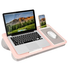 LAPGEAR Home Office Lap Desk – Pink, Fits 15.6” Laptops picture