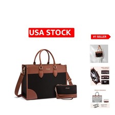 Versatile 15.6” Laptop Tote Bag for Women with Clutch, Stylish & Durable picture