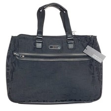Kenneth Cole Reaction Black Computer Travel Work Tote Bag Briefcase 17x12x5