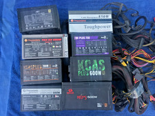 Power Supply- Lot of 8 Mixed Thermaltake/Aerocool/Redragon – Dead PSUs for Parts picture