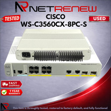 Cisco WS-C3560CX-8PC-S 3560CX  8 Port Ethernet Switch picture
