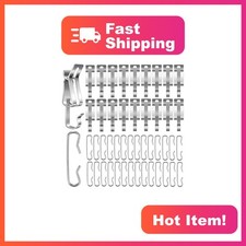 Mornajina Silver Heat Cable Clips and Spacers, 60pcs picture