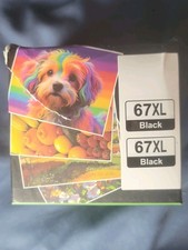 Llaollao 67XL Black Inkjet 2-pk Compatible Ink Cartridge for HP Printers picture