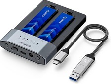 N2-C Drive Enclosures & Docks 20Gbps Dual Bay NVMe Enclosure Tool Free M.2 NVMe picture