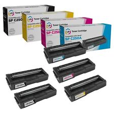 LD Compatible Ricoh SP C250A Toner Cartridges 2 Black 1 Cyan 1 Magenta 1 Yellow picture