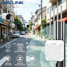 WAVLINK OUTSIDE WIFI EXTENDER AX3000 WIFI6 ROUTER AC1200 BOOSTER UP TO 300METERS picture