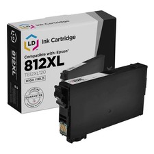 LD Ink Cartridge Replacement for Epson 812XL T812XL T812XL120 High Yield- Black picture
