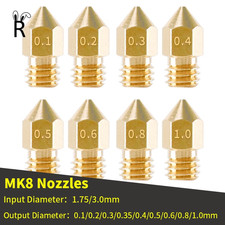 3D Printer Accessories MK8 Nozzle Brass 0.1Mm-1.0Mm for 1.75/3.0MM Supplies CR10 picture