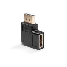 LINDY DisplayPort 1.4 Male to Female Adapter Right Angle 41333 Japan Import picture