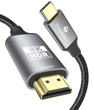 USB C to HDMI 2.1 Cable 6 FT, Support 8K@60Hz and 4K 120Hz, Dynamic HDR, Thunder picture