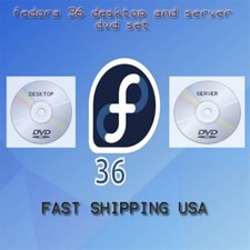 Fedora Workstation and Server DVD SET LONG TERM Latest Release Fast Shipping USA picture