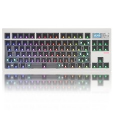 Cmokifuly GMK87 TKL Mechanical Keyboard Kit, White picture