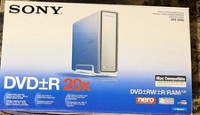 Sony DRX-830U External USB 2.0 DVD±RW CD Burner w/ Stand Adapter Manual Tested picture