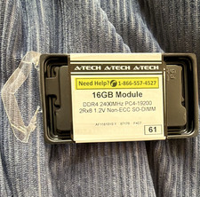 A-Tech 16GB (1x16GB) DDR4 PC4-19200 260-Pin SO-DIMM Non-ECC RAM picture