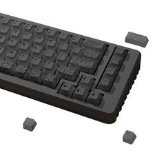 Topo Canyon Dye Sub PBT Keycaps 164 Key Set Cherry Profile 1.7mm Thick Gray picture