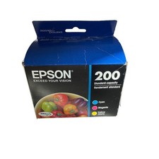 Epson 200 Ink Cartridges Multi-Pack T200520 Cyan Magenta Yellow NEW Exp 12/2025 picture