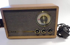 Vintage 1970's - Mufoli RA60S FM Radio with DC Adaptor Retro Wood Finish picture