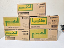 Lot of 5 Genuine Kyocera Yellow Toner Cartridges TK-5142 & TK-5152 / TK-562 picture