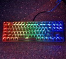 RedThunder RGB Gaming Keyboard K90 Tested Works Braided Cord Adjustable Feet USB picture