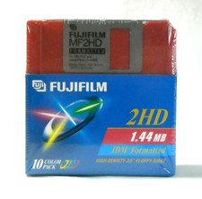 Fugi Fugifilm MF2HD 10-Pack Color IBM Formatted 3.5