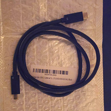 Pack of 10 Tripp Lite USB-C to USB-C Flat Cable 3 ft 5A Black U420-003-G2-5A picture